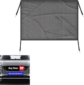 2025 New Car Anti-Sediment and Anti-Catkin Mesh - Universal Front Grill and Radiator Protection Net, Insect Screen for Vehicles - Car Net Mesh Screen (Black)