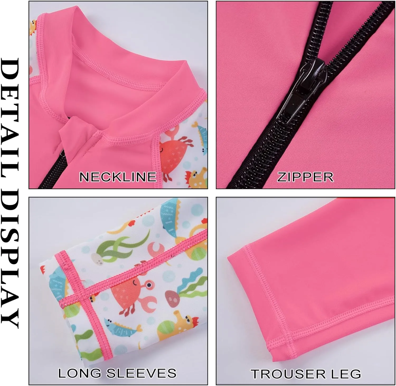 Dive Skins Suit for Kids Girls Boys Toddler and Youth Scuba Diving Full Body Swimsuit 1mm Snorkel Rash Guard Water Sports Workout for Swimming Surfboard Surfing