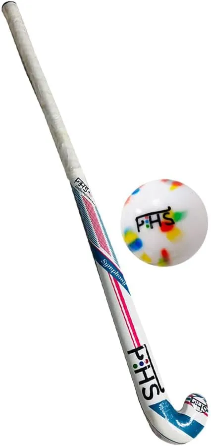 Field Hockey Sticks 30 Inch 32 Inch 34 Inch Shin Guards Ball Bag Complete Gift Set - Hockey Stick Colorful Hockey Ball Set
