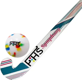 Field Hockey Sticks 30 Inch 32 Inch 34 Inch Shin Guards Ball Bag Complete Gift Set - Hockey Stick Colorful Hockey Ball Set