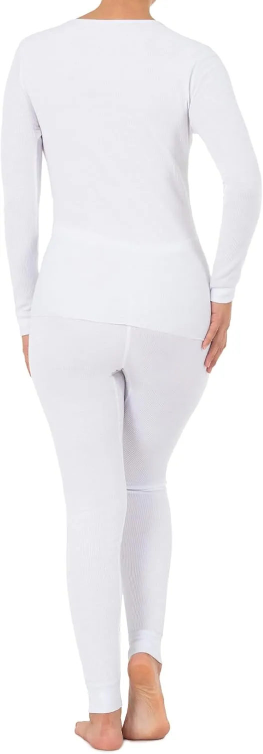 Fruit of the Loom womens Micro Waffle Premium Thermal Set