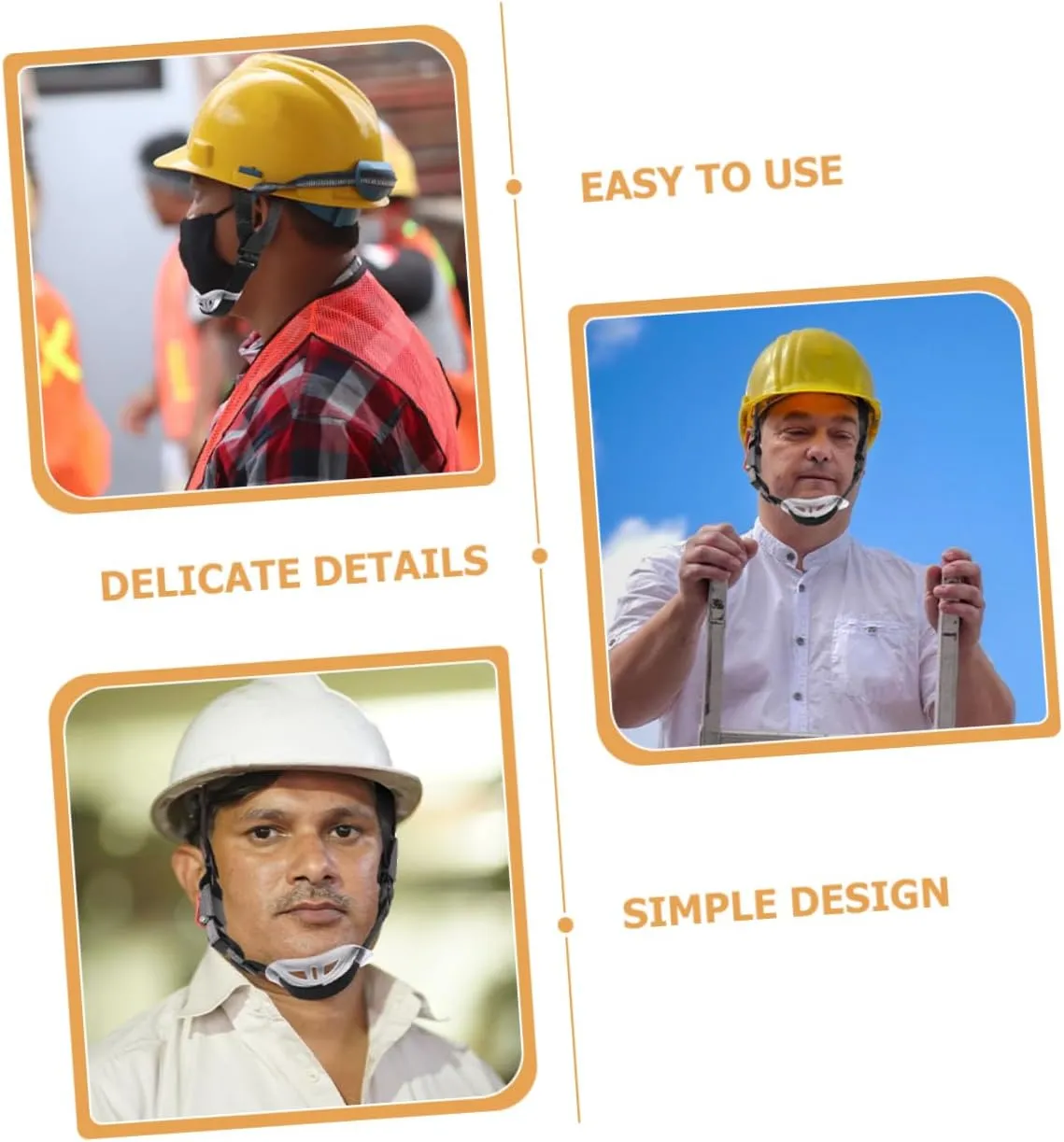 Gatuida 12pcs Hard Hat Chin Straps Detachable Helmet Chin Belts for Comfortable Easy to Install Safety Accessories for Construction Sites Protects against Injuries