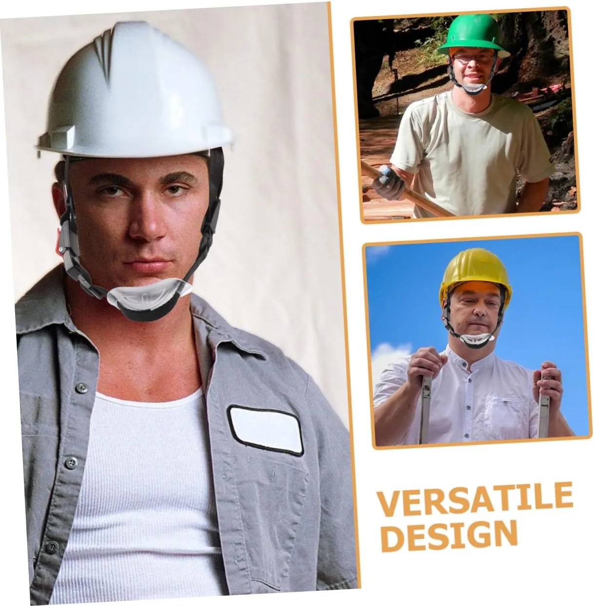 Gatuida 12pcs Hard Hat Chin Straps Detachable Helmet Chin Belts for Comfortable Easy to Install Safety Accessories for Construction Sites Protects against Injuries