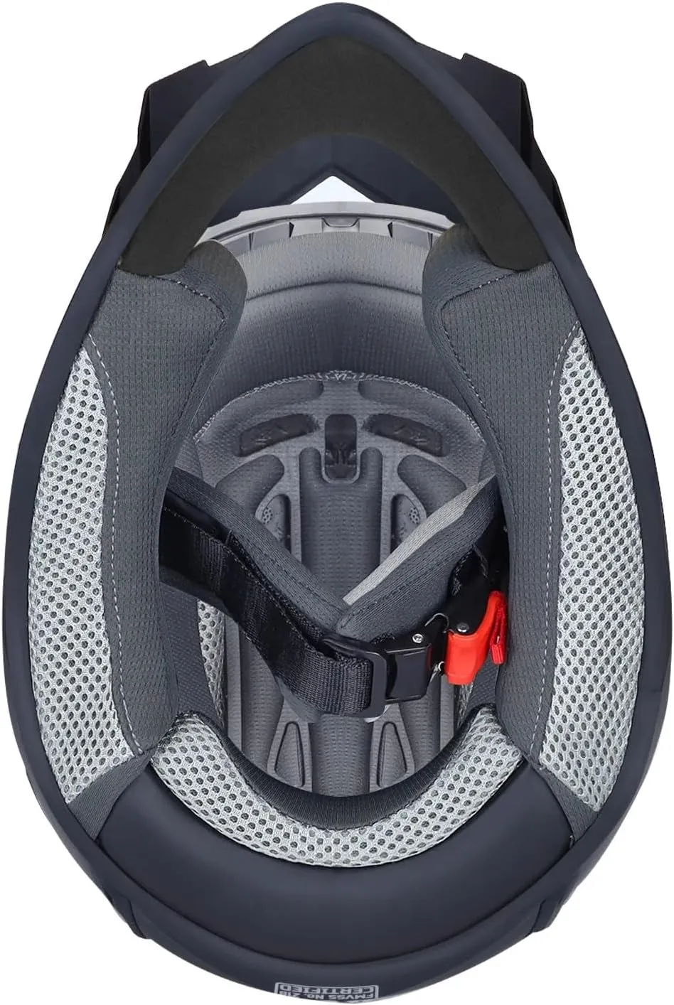 GLX GX623 Youth ATV/Dirt Bike Helmet Combo - Matte Black, Small - DOT