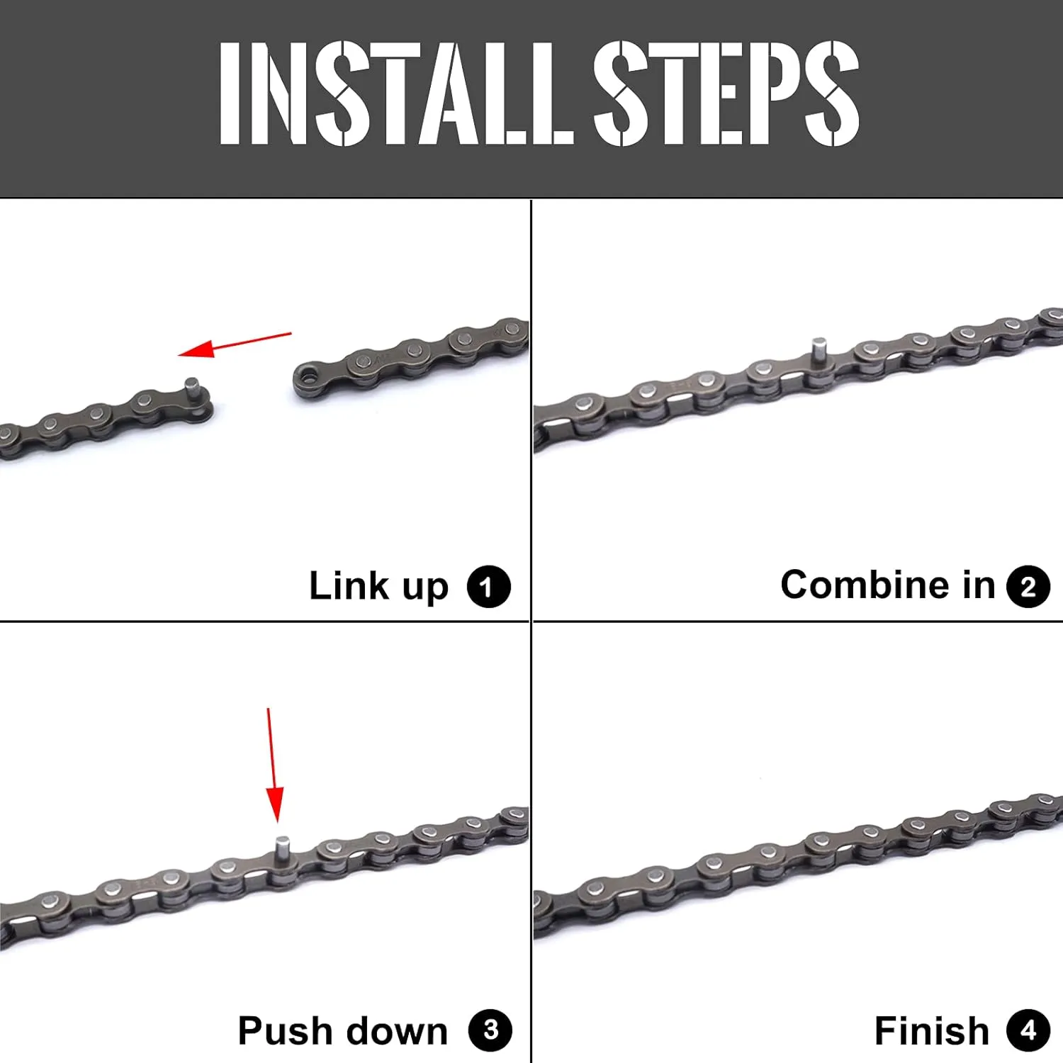 Hycline Bike Chain 6/7/8-Speed,Bicycle Chain 1/2x3/32 Inch,Special Steel for Road Mountain Racing Cycling (116 Links)