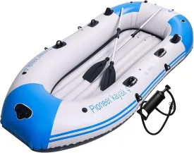 Inflatable Boat for Adults, Thicken Inflatable Raft 1-4 Person Rubber Boat, Thickened Fishing nflatable Boat, Rafting, Family Outing