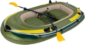 Inflatable Kayak, Thickened ThreePerson Inflatable Boat, Inflatable Rubber Boat with Paddle, Suitable Fishing, Rafting, Tourist Kayaking