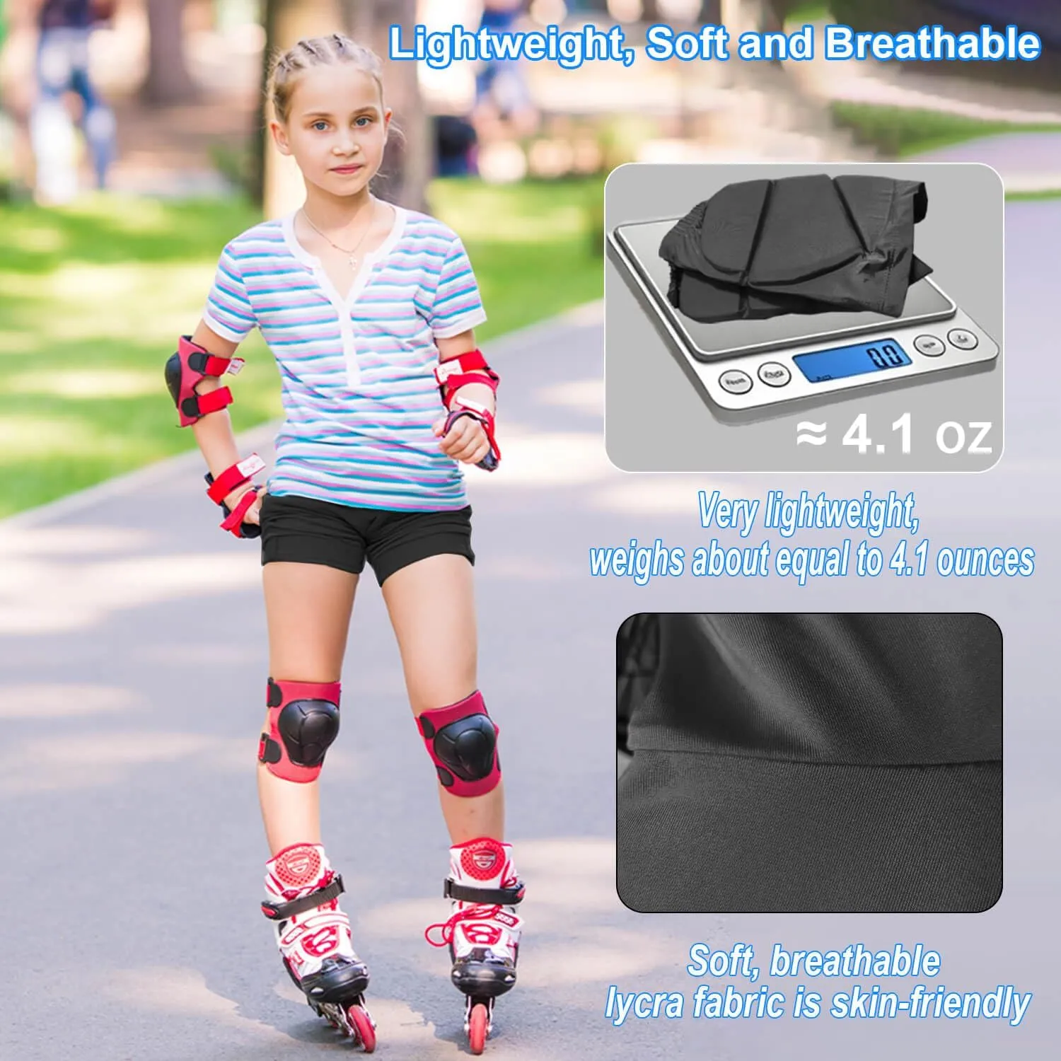 Kids Zip-on Zip-Off Padded Shorts for Snowboard Ski Figure Skating, Children Youth 3D HIPS Pants Proteciton for Tailbone&Butt
