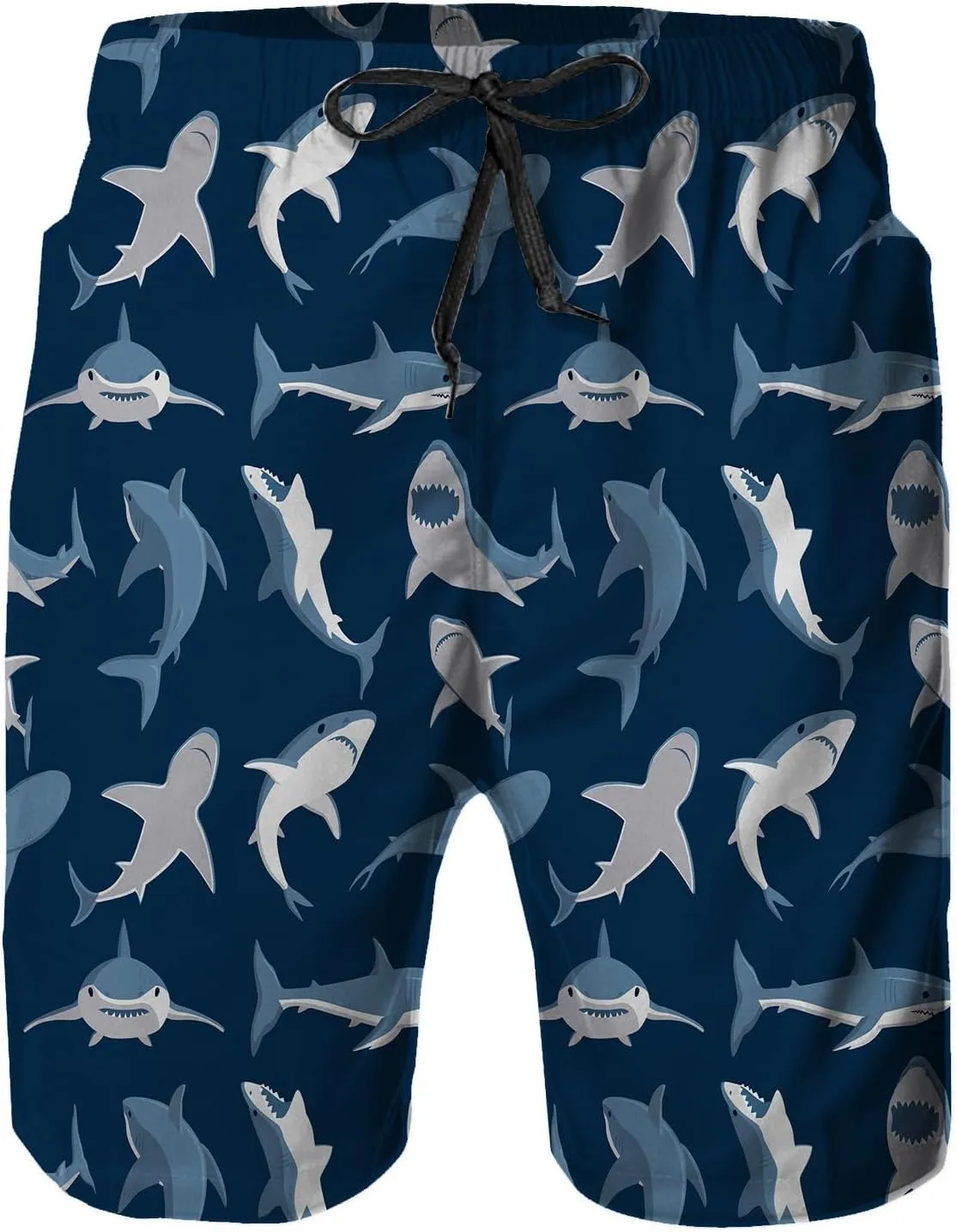 Mens Quick Dry Swim Trunks with Mesh Lining, Summer Surf Long Beach Pants Board Shorts Bathing Suits