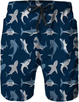 Mens Quick Dry Swim Trunks with Mesh Lining, Summer Surf Long Beach Pants Board Shorts Bathing Suits
