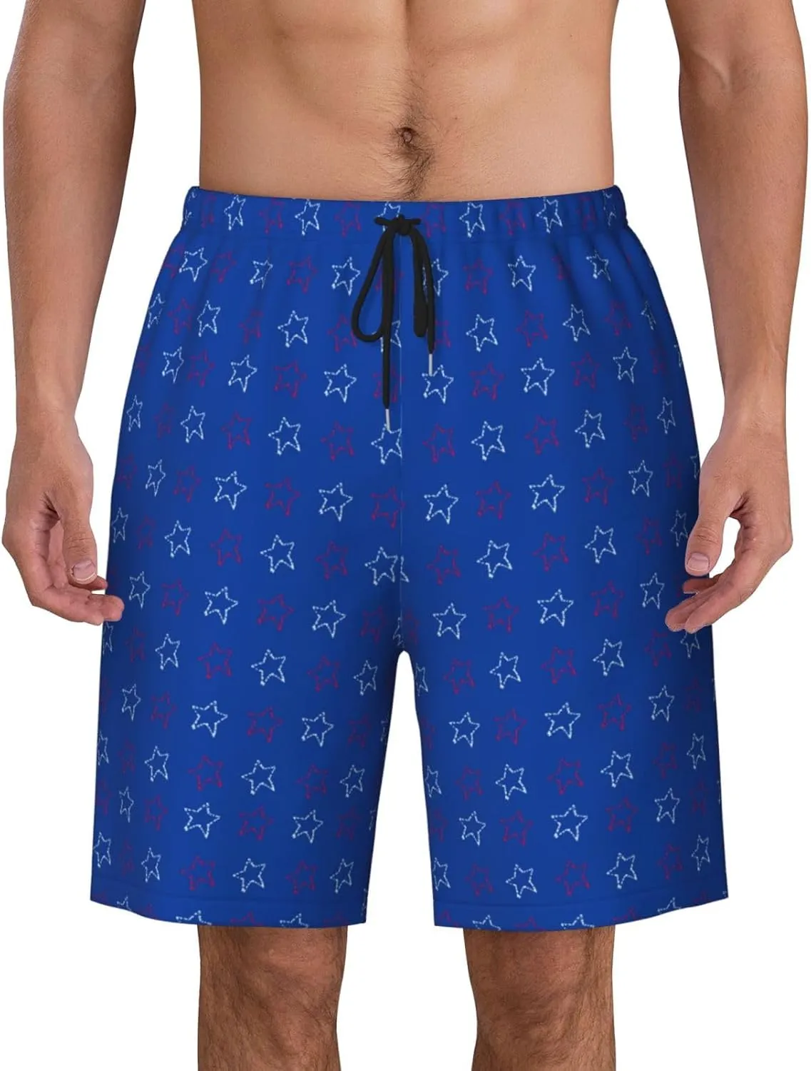 Mens Swim Trunks with Mesh Lining,Quick Dry Swimsuit Board Shorts Beach Pants Swimwear Bathing Suits