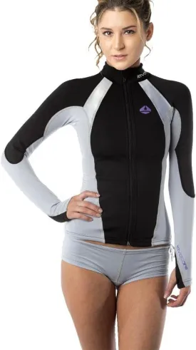 New Women's LavaCore Elite Stand Up Paddleboard (SUP) Jacket - Grey (Large) for Scuba Diving, Surfing, Kayaking, Rafting & Paddling