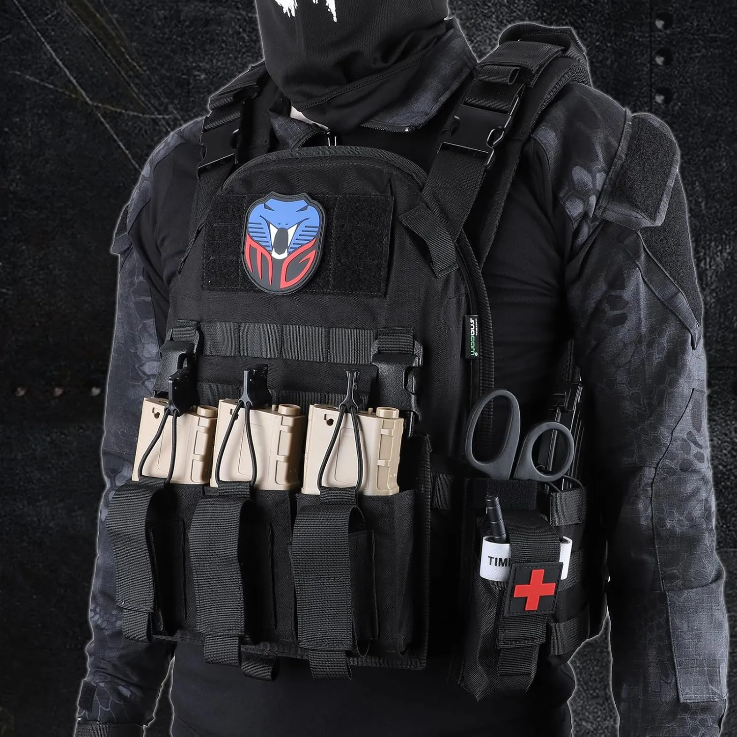 Tactical Vest for Men Molle Security Airsoft Vest Adult