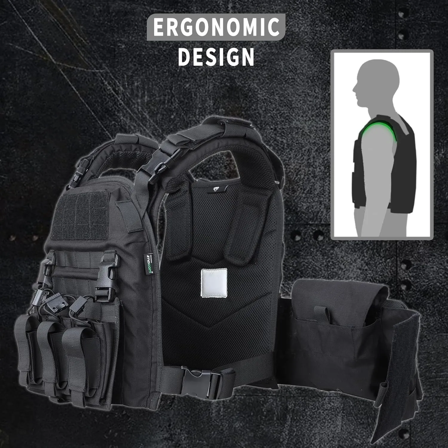 Tactical Vest for Men Molle Security Airsoft Vest Adult