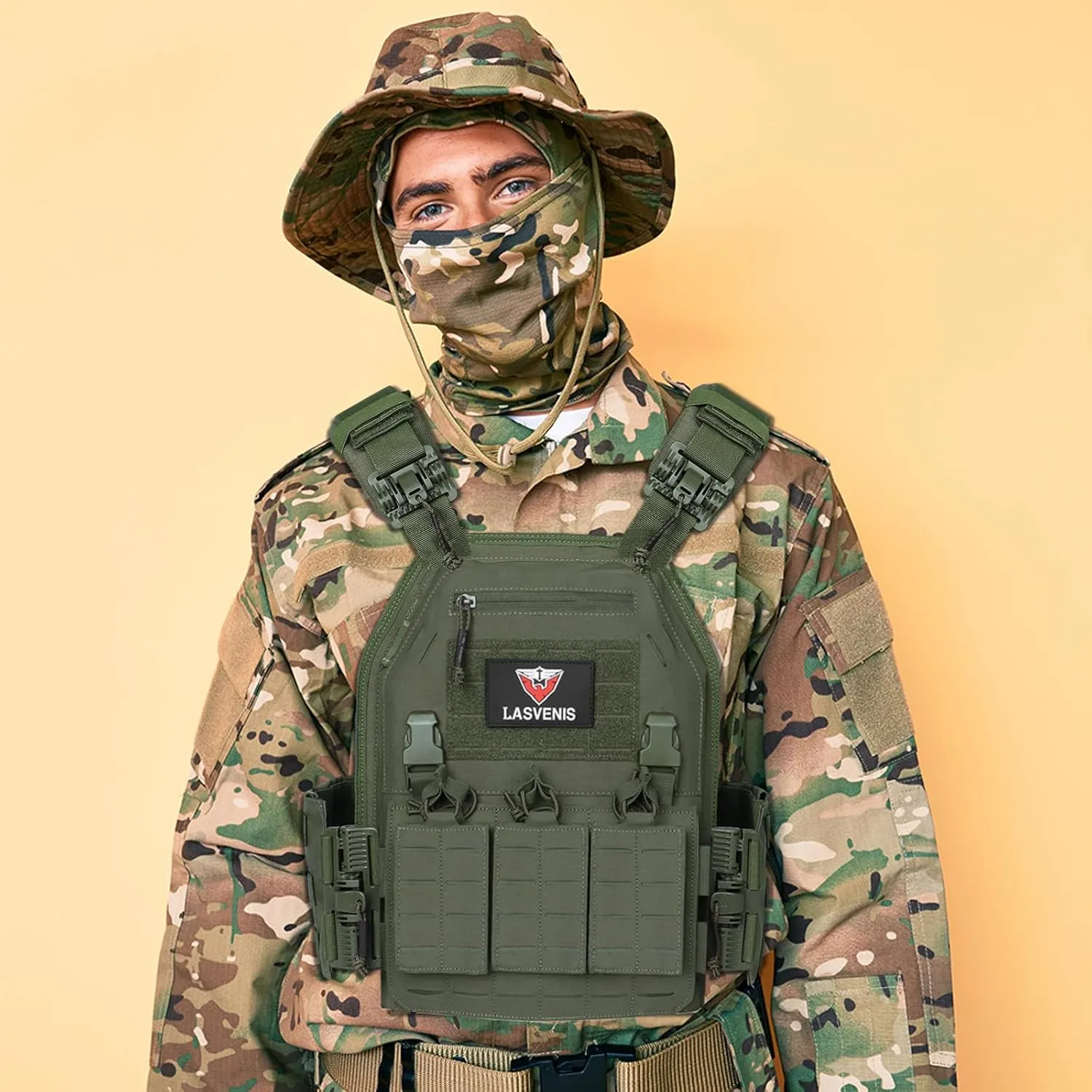 Tactical Vest for Men Weighted Vest Fully Adjustable Outdoor Training Gaming Vests
