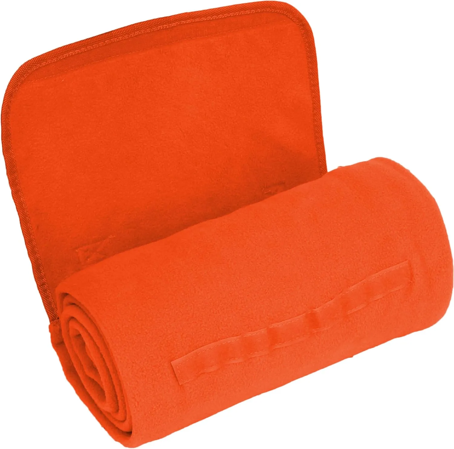 Threadart Portable Sports Stadium Blanket with Carrying Strap | Packable for Travel | Soft Fleece Fabric | 58in x 48in - Red - 5 Colors Available