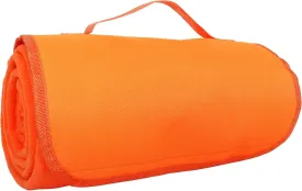 Threadart Portable Sports Stadium Blanket with Carrying Strap | Packable for Travel | Soft Fleece Fabric | 58in x 48in - Red - 5 Colors Available