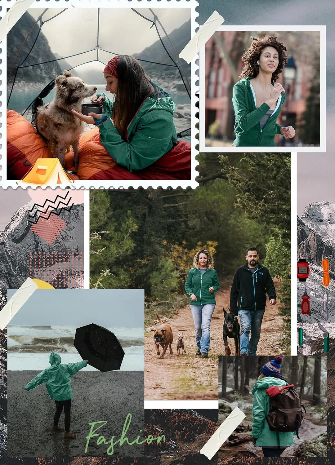 Women's Softshell Jacket Lightweight Fleece Lined Waterproof Coats Rain Jacket with Hood for Outdoor Hiking